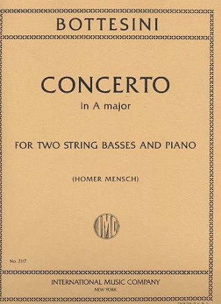 Concerto in A major for 2 string basses and piano parts