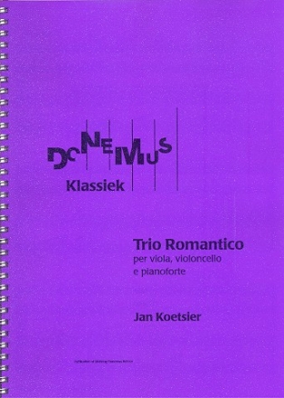 Trio romantico op.111 fr Viola, Violoncello und Klavier Partitur und Stimmen