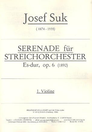 Serenade Es-Dur op.6  fr Streichorchester Violine 1