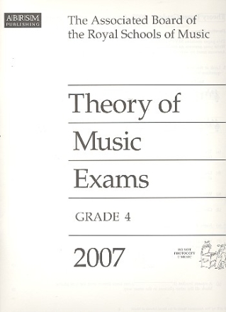 Theory of Music Exams Grade 4 2007  