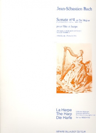 Sonate en do majeur no.4 BWV1033 pour flute et harpe parties