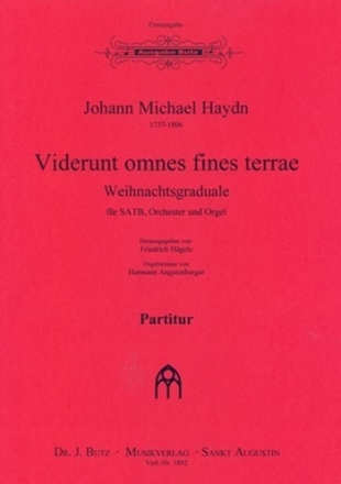 Viderunt omnes fines terrae fr gem Chor, Orchester und Orgel Partitur