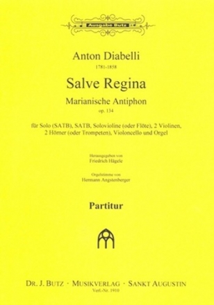 Salve Regina op.134 fr gem Chor und Orchester Partitur