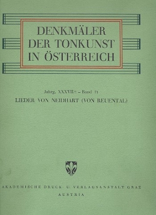 Lieder von Neidhart (Von Reuental)