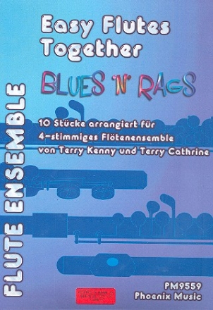 Blues 'n' Rags: fr 4 Flten (Ensemble) Partitur und Stimmen