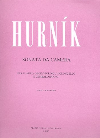 Sonata da camera per flauto, oboe (violino), violocello e cembalo (piano) partitura e parti