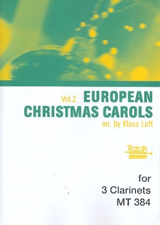 Europische Weihnachtslieder Band 2 fr 3 Klarinetten Partitur+Stimmen