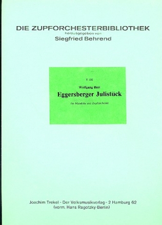 Eggersberger Julistck fr Mandola und Zupforchester Partitur