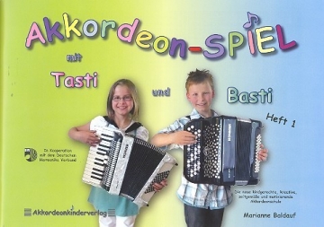 Akkordeonspiel mit Tasti und Basti Band 1 (Schule/Workshop/Schatzkiste) Set