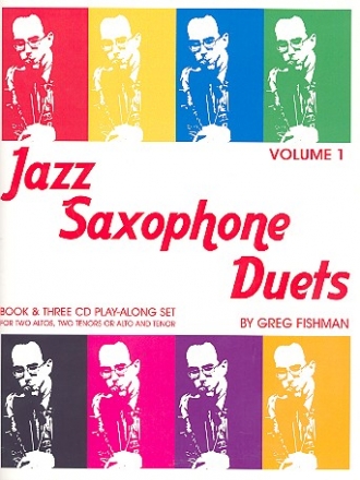 Jazz Saxophone Duets vol.1 (+3 CD's) for 2 saxophones score