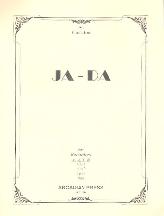 Ja - Da for 4 recorders (AATB) score+parts
