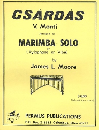 Csrds  for marimba solo (xylophone/vibe) and piano ad lib