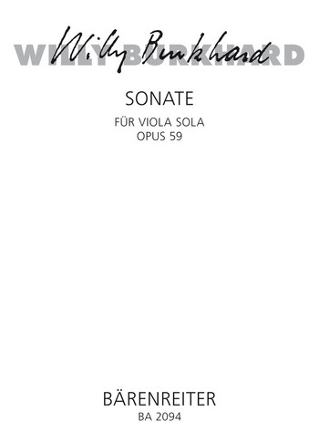 Sonate op.59 fr Viola solo