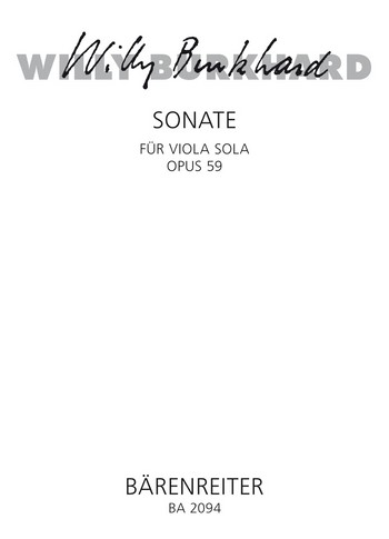 Sonate op.59  fr Viola solo
