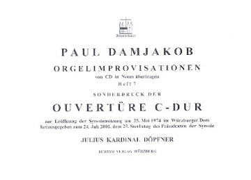 Overtre C-Dur - fr Orgel Sonderdruck