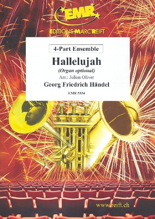 Hallelujah for 4-part ensemble (organ ad lib.) score and parts