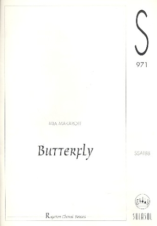 Butterfly for mixed chorus a cappella score