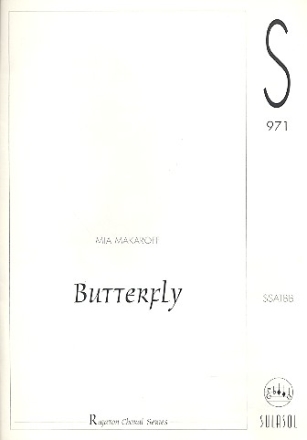 Butterfly for mixed chorus a cappella score