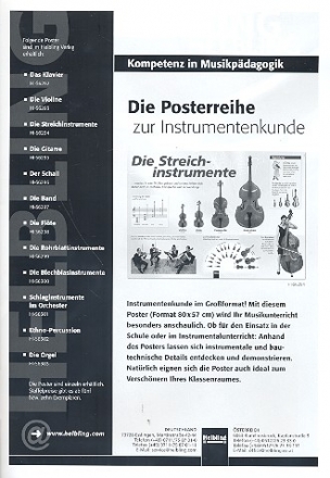 Die Streichinstrumente Instrumenten - Poster