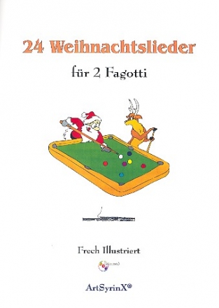 24 Weihnachtslieder (+CD) fr 2 Fagotti Spielpartitur