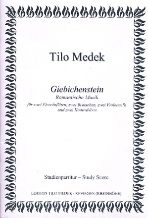 Giebichenstein fr 2 Piccoloflten, 2 Violen, 2 Violoncelli und 2 Kontrabsse Partitur und Stimmen