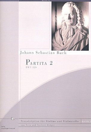 Partita Nr.2 BWV826 fr Violine und Violoncello Partitur und Stimmen