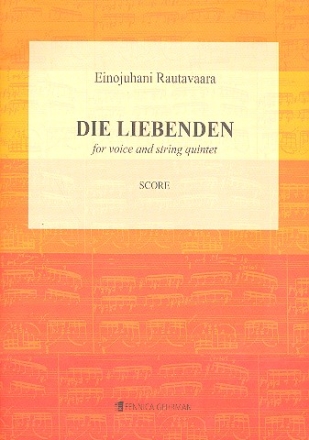 Die Liebenden fr Gesang und Streichorchester Partitur