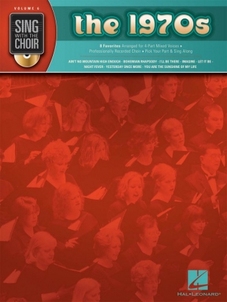 The 1970s (+CD) for mixed chorus a cappella  score