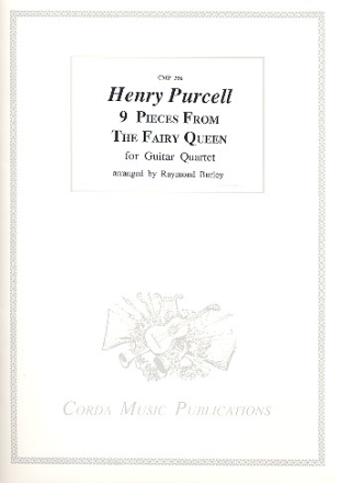 9 Pieces from the Fairy Queen for 4 guitars score and parts