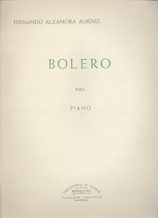 Bolero para piano