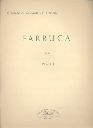 Farruca para piano