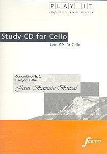 Concertino C-Dur Nr.2 Lern-CD fr Violoncello mit der Klavierbegleitung in 3 Tempi zur Solostimme