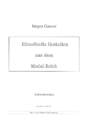 Rtselhafte Gestalten aus dem Modal-Reich fr 2 Akkordeons Spielpartitur