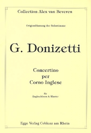 Concertino  fr Englischhorn und Orchester fr Englischhorn und Klavier