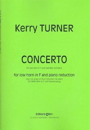 Concerto for low Horn in F and chamber orchestra for low horn in F and piano