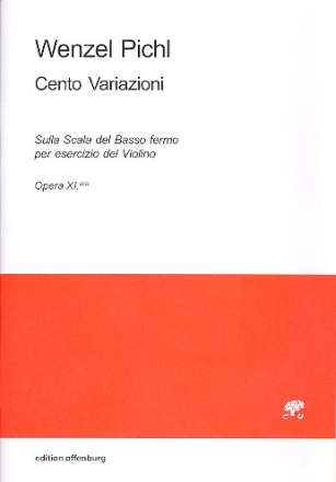 100 variazioni sula scala del basso fermo op.11 fr Violine