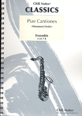 Personent Hodie: fr 5 Saxophone (SAATBar) Partitur und Stimmen