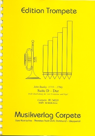 Suite D-Dur fr 2 Trompeten und Orgel Stimmen