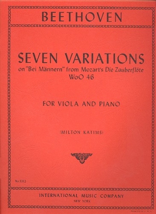 7 Variations for viola and piano