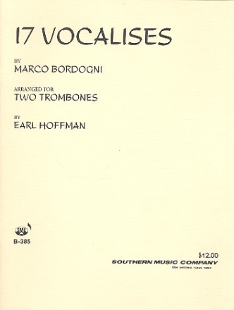 17 Vocalices for 2 trombones score