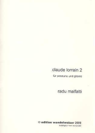 Claude Lorrain 2 für Posaune und Gitarre Spielpartitur