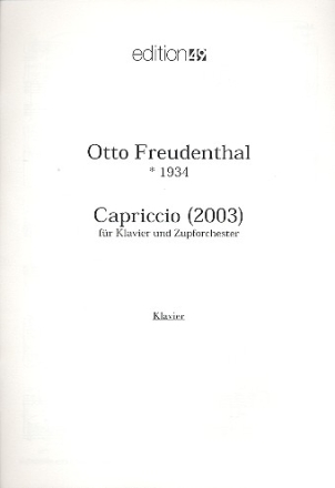 Capriccio fr Klavier und Zupforchester Klavier