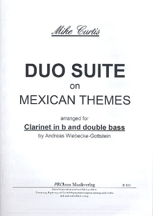 Duo-Suite on Mexican Themes for clarinet and double bass 2 scores