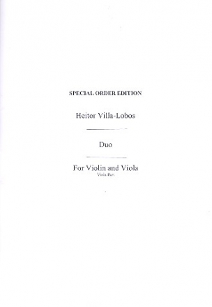 Duo (1946) for violin and viola 2 scores (archive copy)