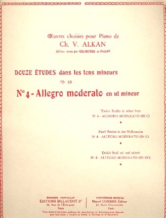 Allegro moderato en ut mineur op.39,4 pour piano