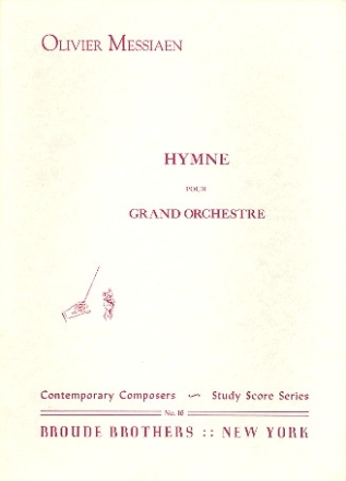 Hymne pour grand orchestre partition de poche