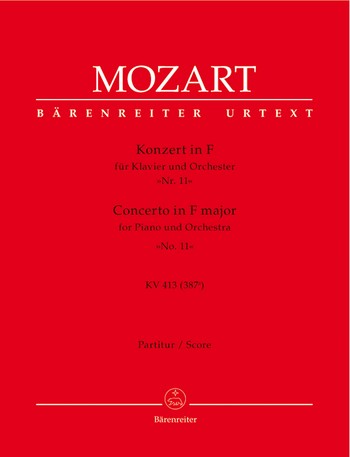 Konzert F-Dur KV413 fr Klavier und Orchester Partitur