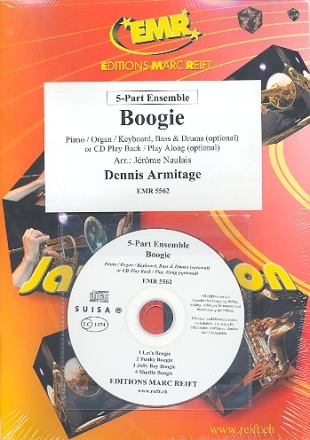 Boogie (+CD) for flexible ensemble (keyboard, guitar drums ad lib) score and parts