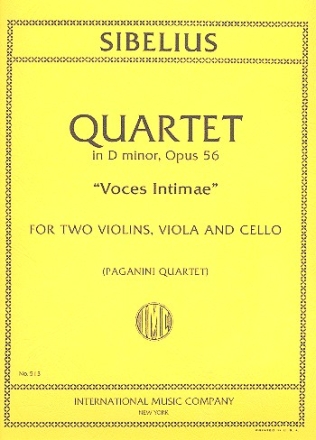 Quartet d minor op.56 Voces Intimae for string quartet parts