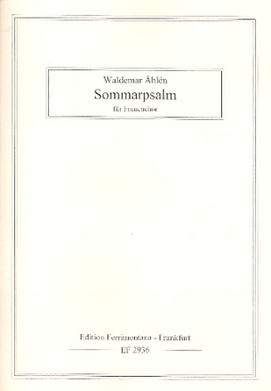 Sommerpsalm fr Frauenchor a cappella Partitur (dt/schwed)